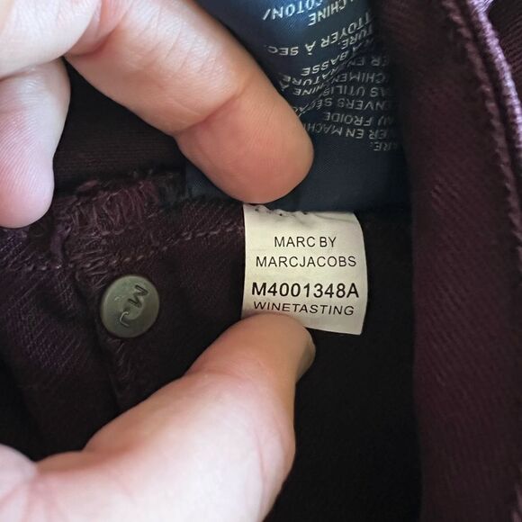 Marc by Marc Jacobs 'Stick' Skinny Jeans in Wine Tasting Size 25 - Picture 8 of 9